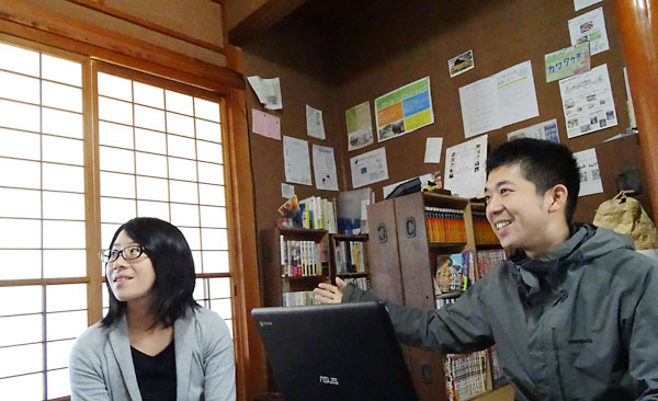 Members of the Shingu City Council, Ms. KITAMURA Nanami (left), Mr. NAMIKI Tetsuji (right)